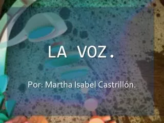 la voz