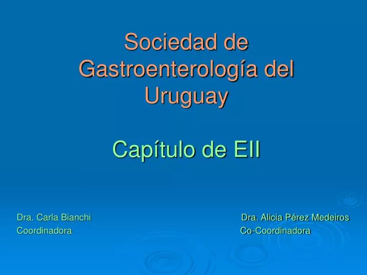 sociedad de gastroenterolog a del uruguay cap tulo de eii