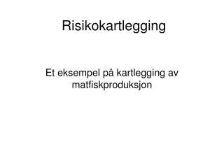 Risikokartlegging