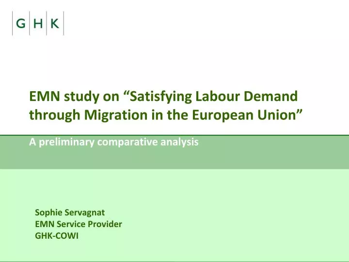 emn study on satisfying labour demand through migration in the european union