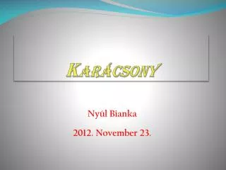 kar csony