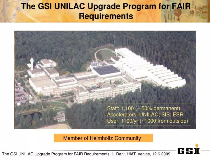 the gsi unilac upgrade program for fair requirements