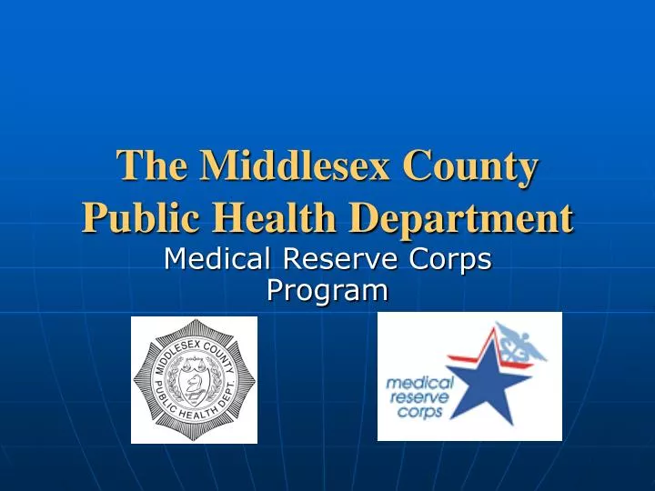 the middlesex county public health department