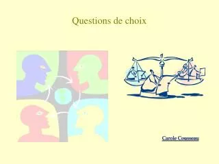 questions de choix