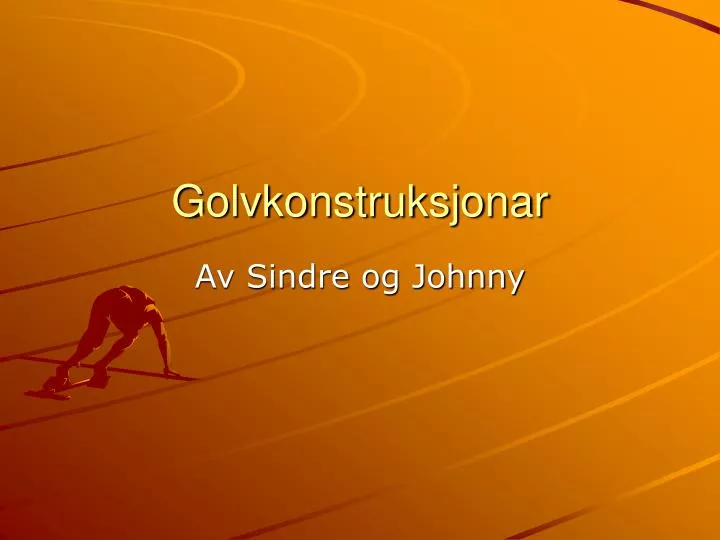 golvkonstruksjonar