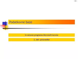 podatkovne baze