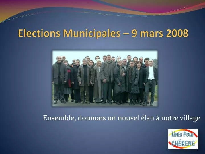 elections municipales 9 mars 2008