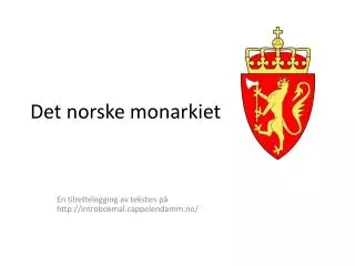 det norske monarkiet