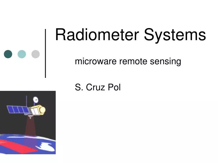 radiometer systems