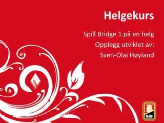 helgekurs