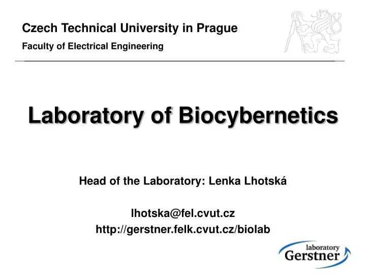 laborato ry of biocybernetics