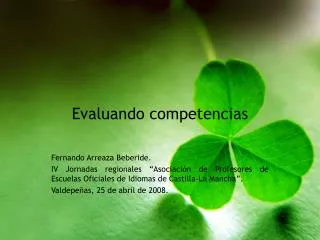 evaluando competencias