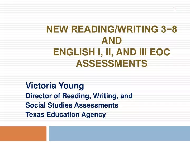new reading writing 3 8 and english i ii and iii eoc assessments