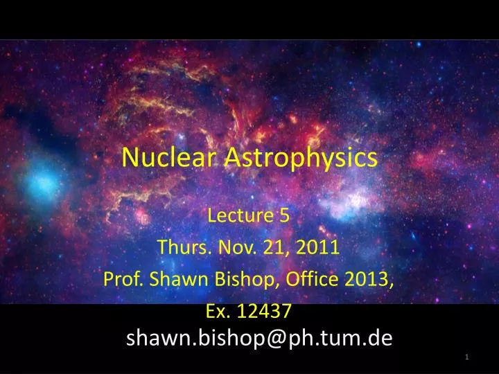 nuclear astrophysics