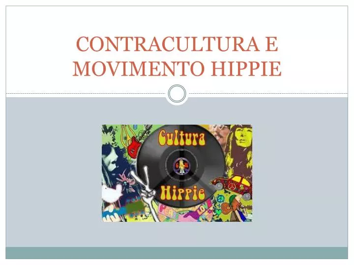 contracultura e movimento hippie