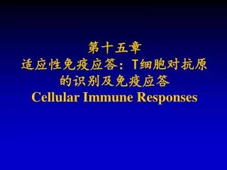 t cellular immune responses