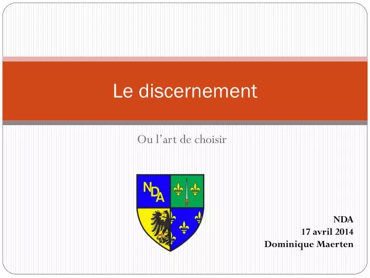 le discernement