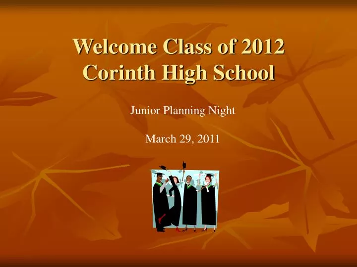 welcome class of 2012 corinth high school