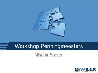 workshop penningmeesters