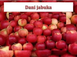 dani jabuka