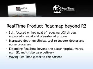 RealTime Product Roadmap beyond R2