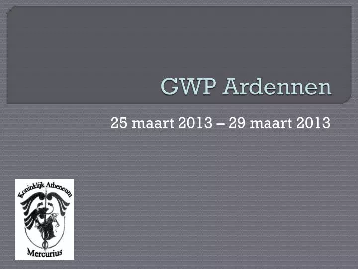 gwp ardennen