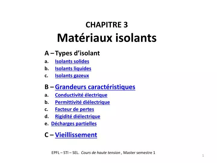 chapitre 3 mat riaux isolants