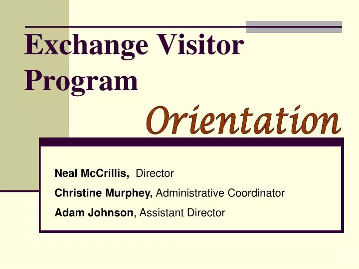exchange visitor program
