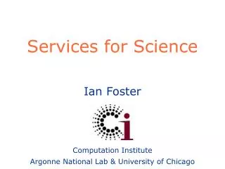Services for Science