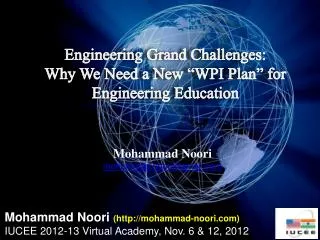 Mohammad Noori mohammad.noori@gmail