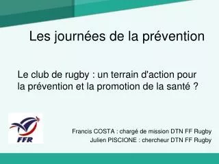 les journ es de la pr vention