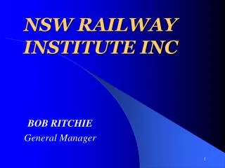 NSW RAILWAY INSTITUTE INC