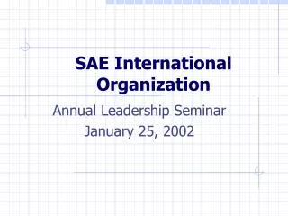 SAE International Organization