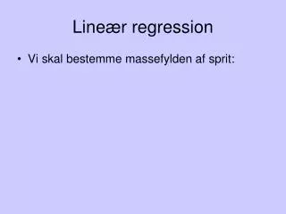 line r regression