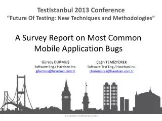 A Survey Report on Most Common Mobile Application Bugs