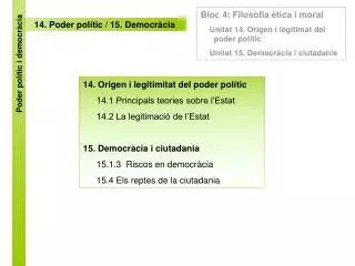 14 poder pol tic 15 democr cia