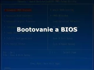 bootovanie a bios