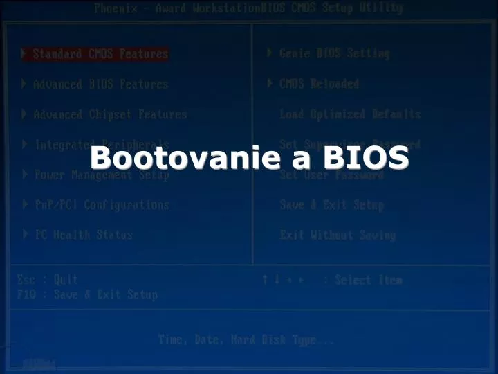 bootovanie a bios