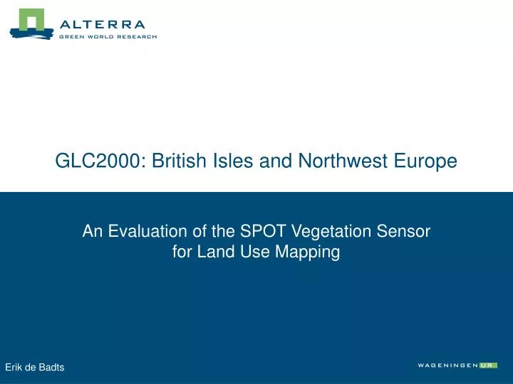 glc2000 british isles and northwest europe