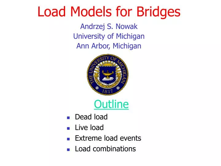 load models for bridges