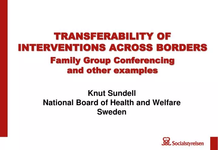 transferability of interventions across borders family group conferencing and other examples
