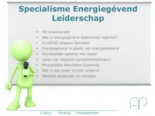 specialisme energieg vend leiderschap