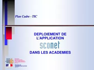 plan cadre tic