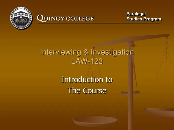 interviewing investigation law 123