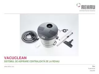 sistemul de aspirare centralizat de la rehau