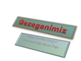 gezegenimiz