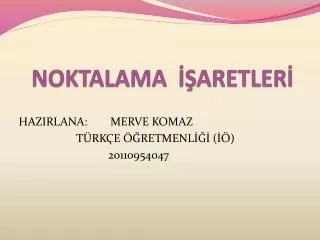 noktalama aretler