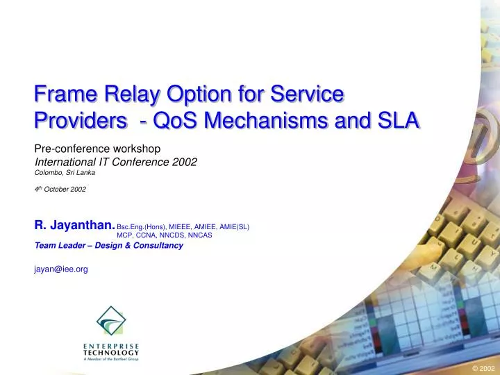 frame relay option for service providers qos mechanisms and sla