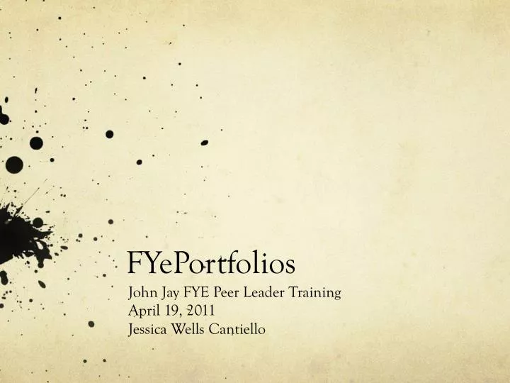 fyeportfolios