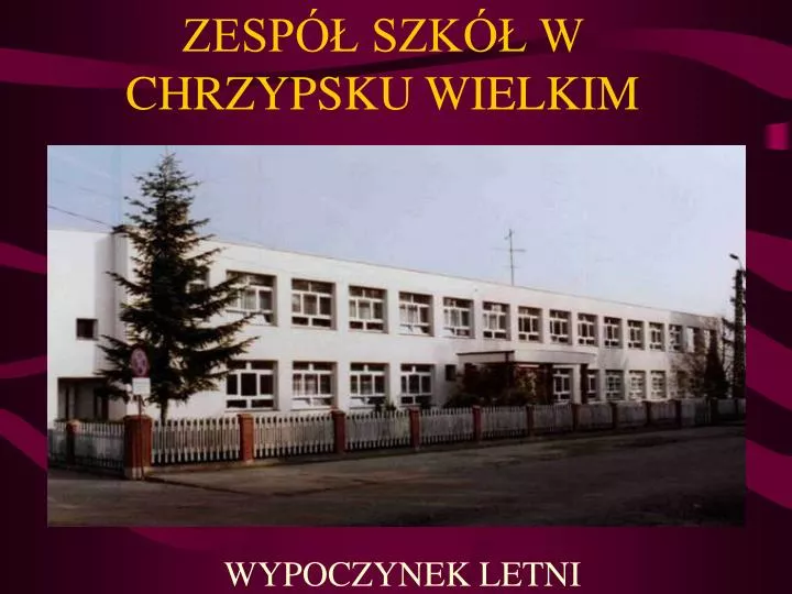 zesp szk w chrzypsku wielkim